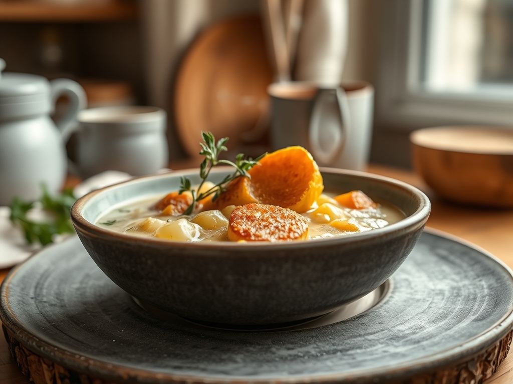 Kartoffelstueckchen Suppe