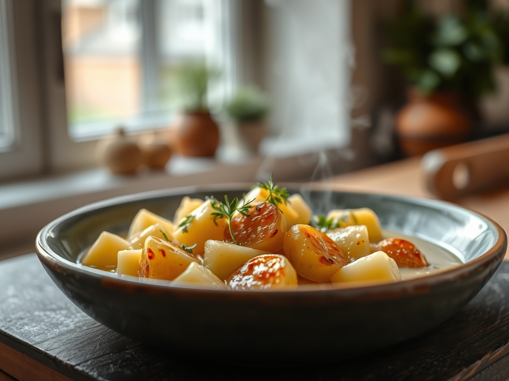 Kartoffelsuppe mit Wuerstchen