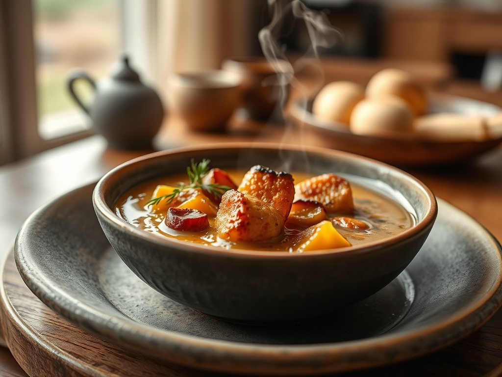 Kuerbissuppe mit Kokos