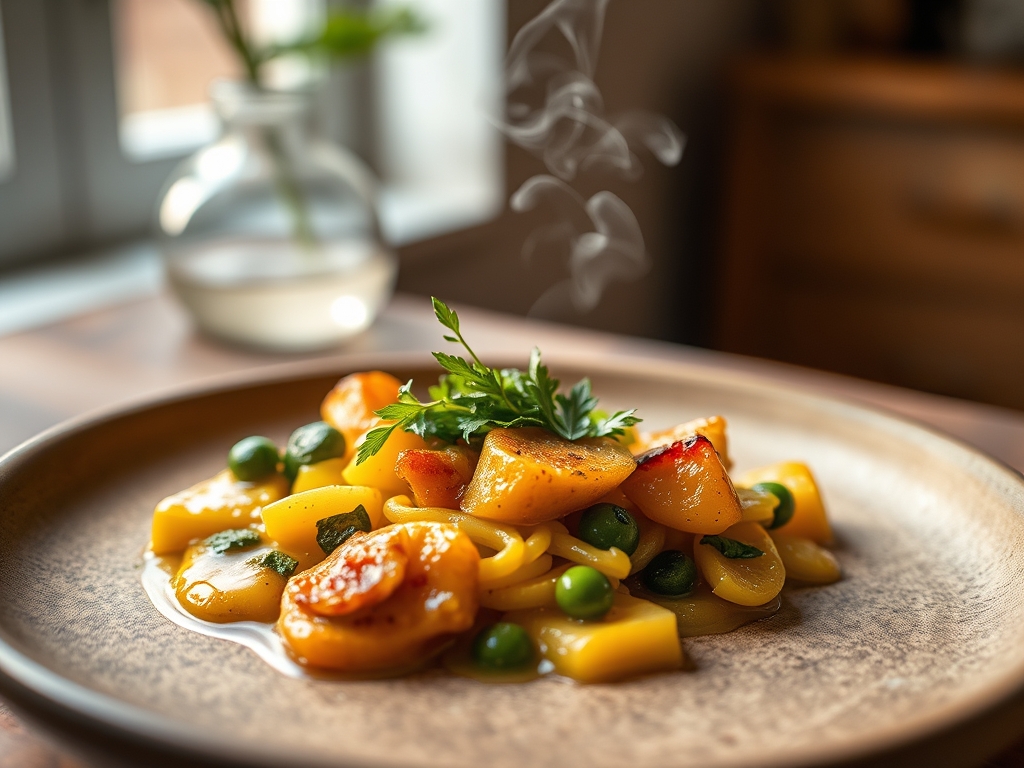 Linsencurry mit Spinat