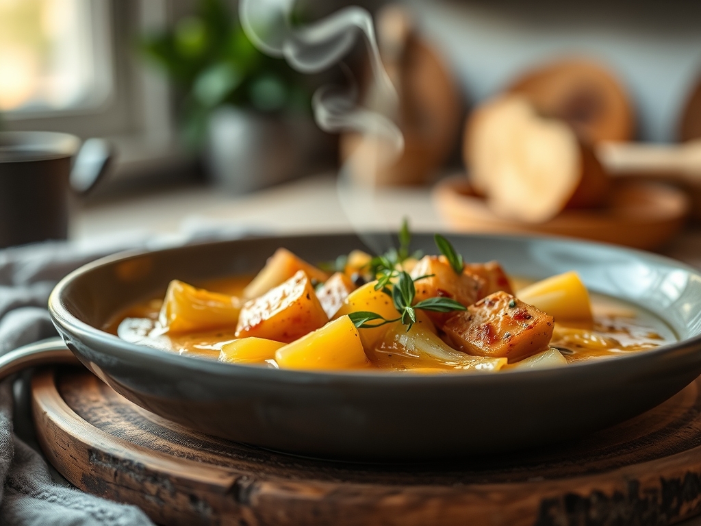 Zwiebelsuppe mit Kaese